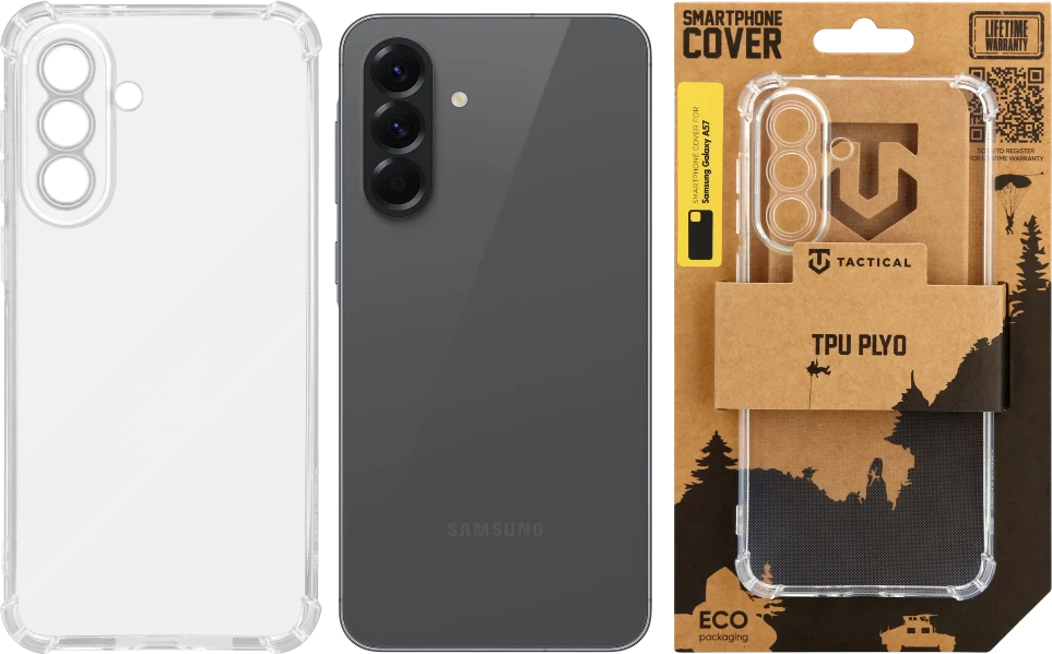 Tactical TPU Plyo dėklas skirtas Samsung Galaxy A57 skaidrus
