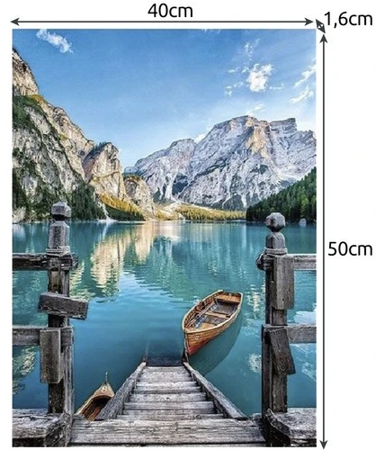 Maaleo Tapyba pagal skaičius - Ežeras kalnuose 40X50CM PREMIUM
