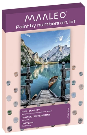 Maaleo Tapyba pagal skaičius - Ežeras kalnuose 40X50CM PREMIUM