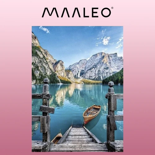Maaleo Tapyba pagal skaičius - Ežeras kalnuose 40X50CM PREMIUM