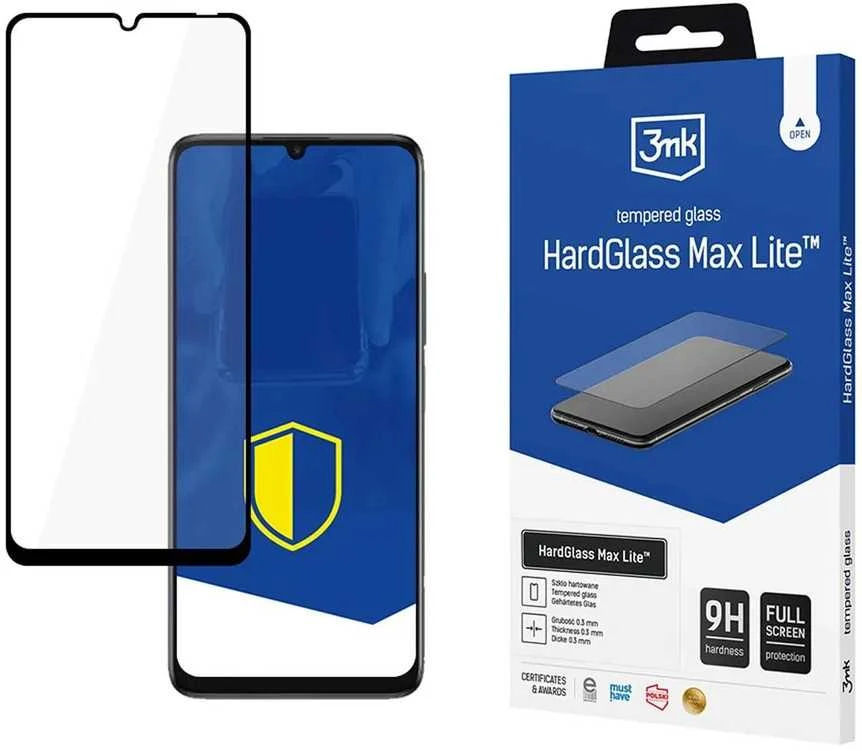 3MK HardGlass Max Lite TCL 40 SE juodas Fullscreen Glass Lite