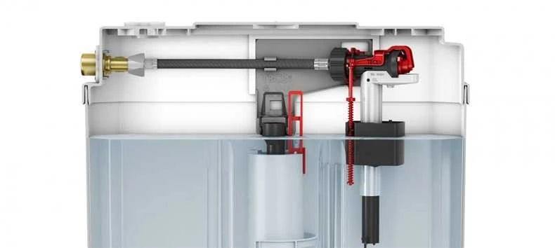 TECE F10 potinkinio unitazo modulio užpildymo vožtuvas