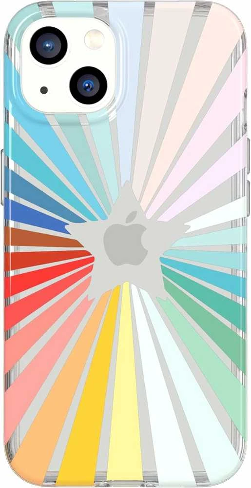 Dėklas Tech 21 T21-9348 „Tech21 EvoArt“, skirtas „iPhone 13“ – vaivorykštės saulės spindulys