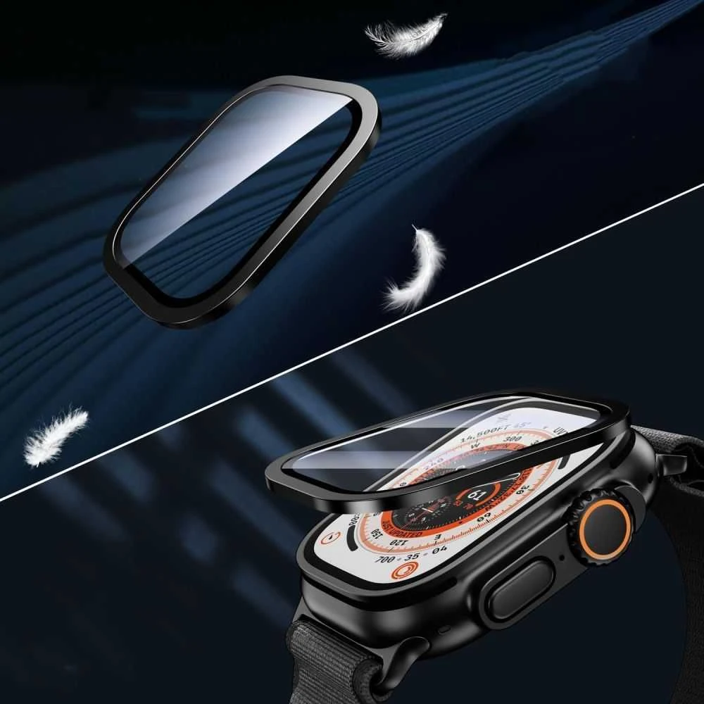 „Tech-Protect“ 2 grūdinto stiklo pakuotė, skirta „Apple Watch Ultra 49mm“ – juodas