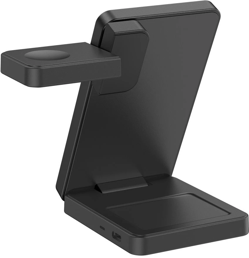 TECH-PROTECT A56 3IN1 MAGNETINIS MagSafe BELAIDIS ĮKROVIKLIS 25W QI2.2 Juodas