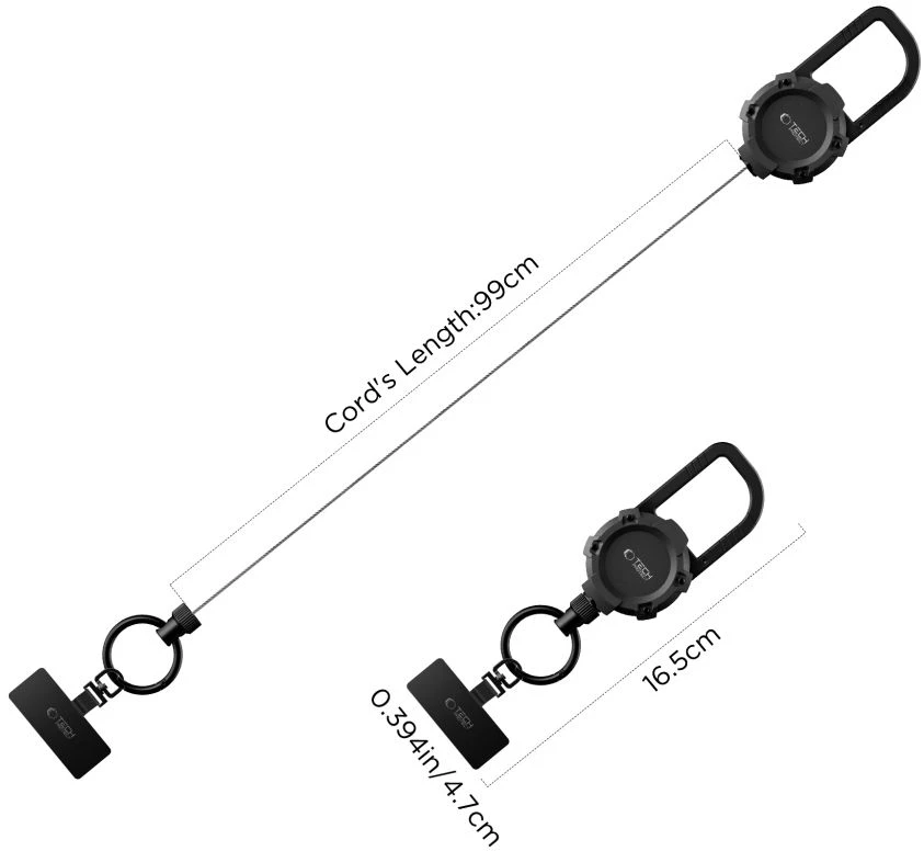TECH-PROTECT ATH03 URBANLOOP APSAUGINIS LAIKIKLIS NUO VAGYSČIŲ Juodas