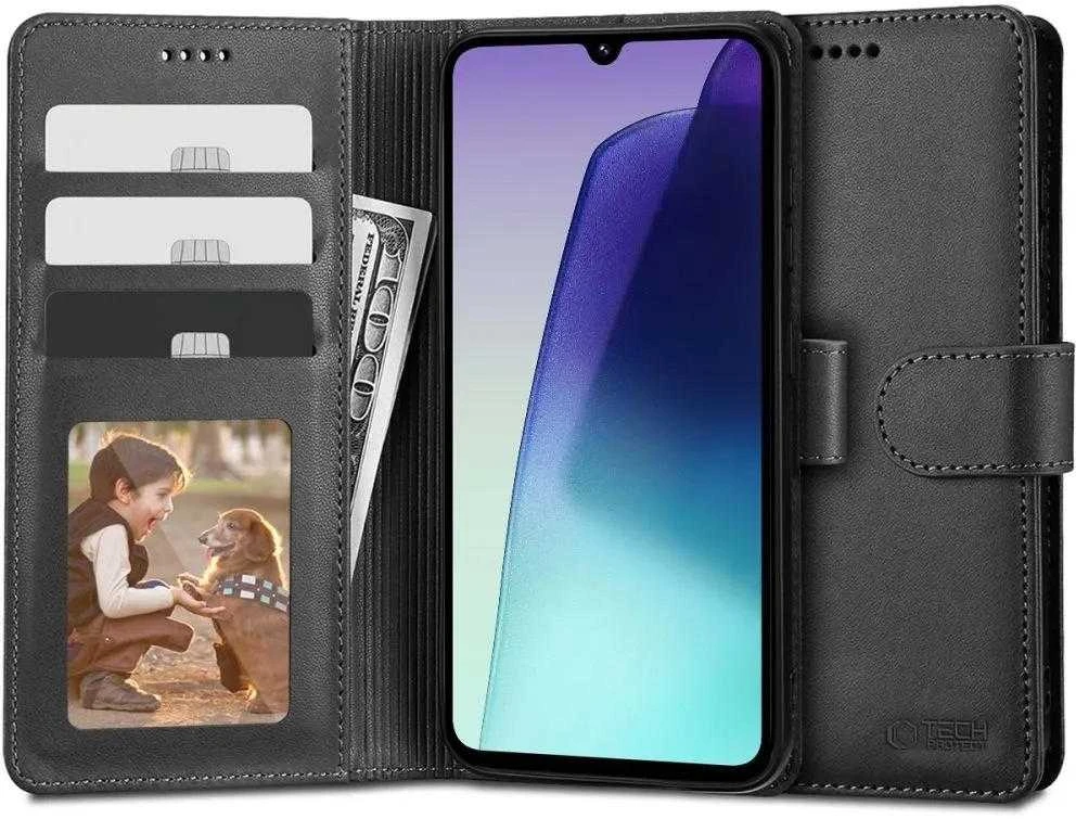 Tech-Protect atverčiamas Xiaomi Redmi 14C dėklas telefonui juodos spalvos