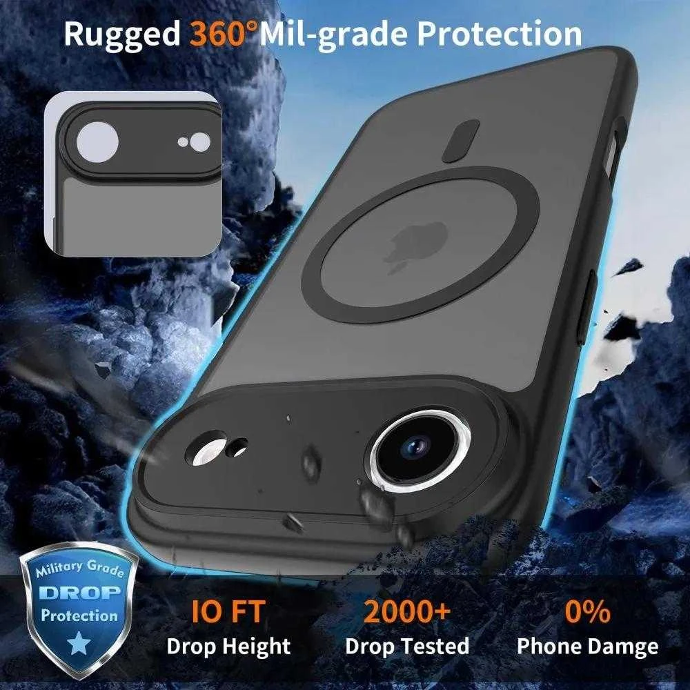 „Tech-Protect BasicMag MagSafe“ dėklas, skirtas „iPhone 17 Air“ – matinis juodas