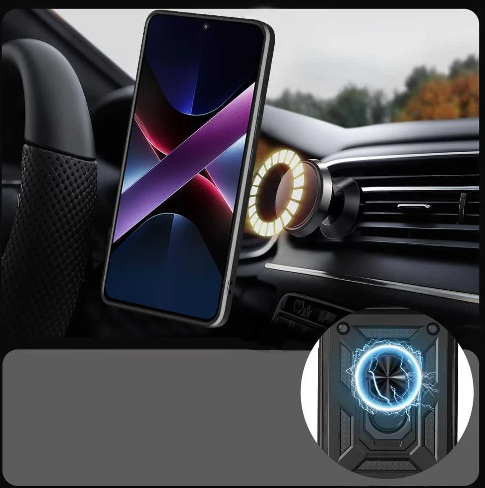Tech-Protect CamShield Pro dėklas skirtas Xiaomi Redmi 15 4G / 5G – juodos spalvos