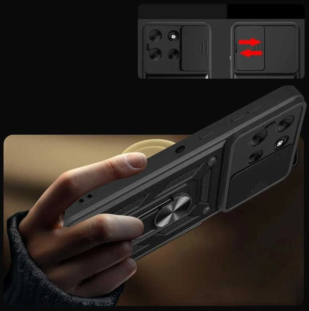 Dėklas Tech-Protect CamShield Pro Case for Motorola Moto G86 5G - Juodas