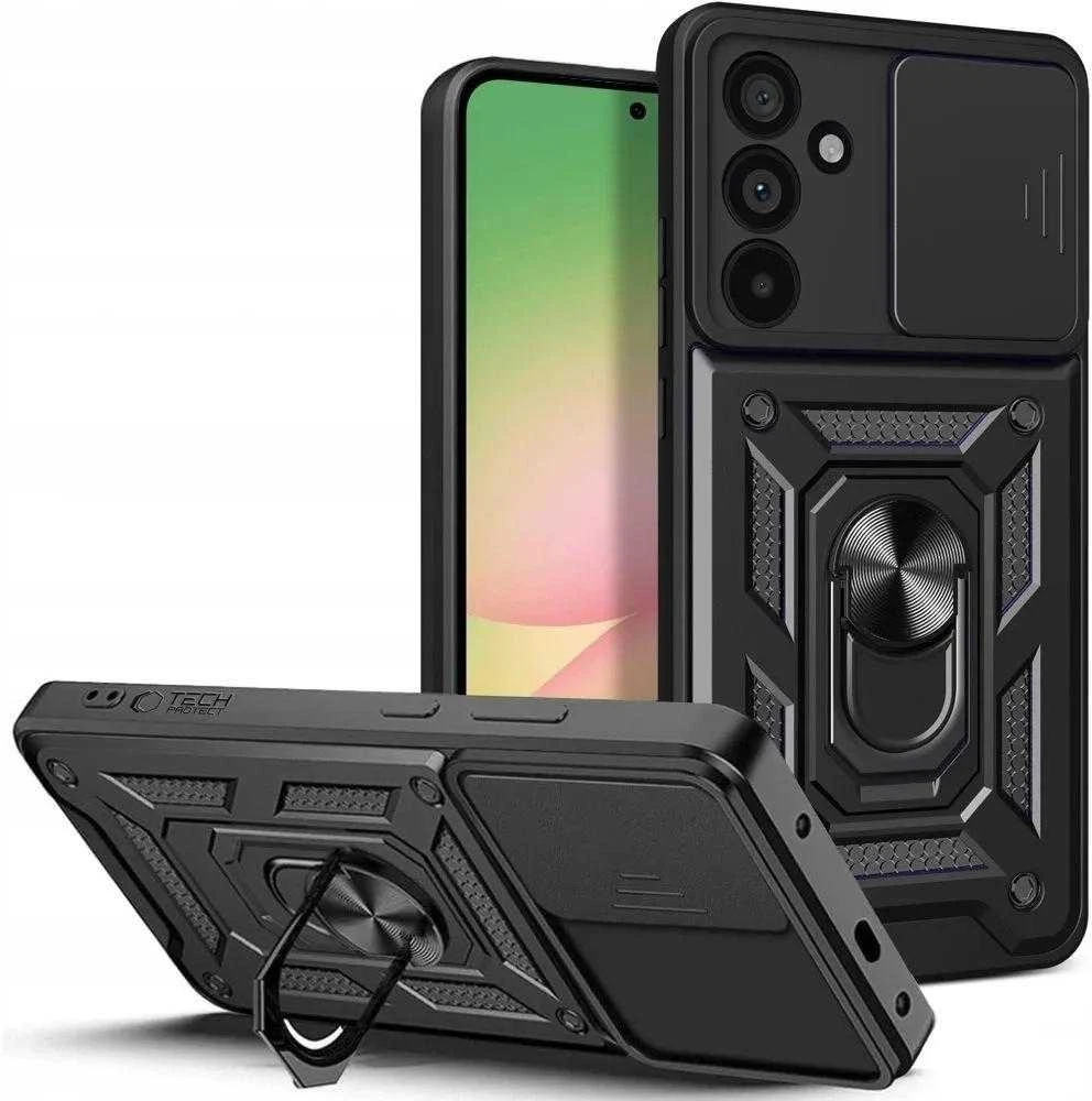 Tech-Protect CamShield Pro Samsung Galaxy A56 5G – dėklas telefonui juodos spalvos