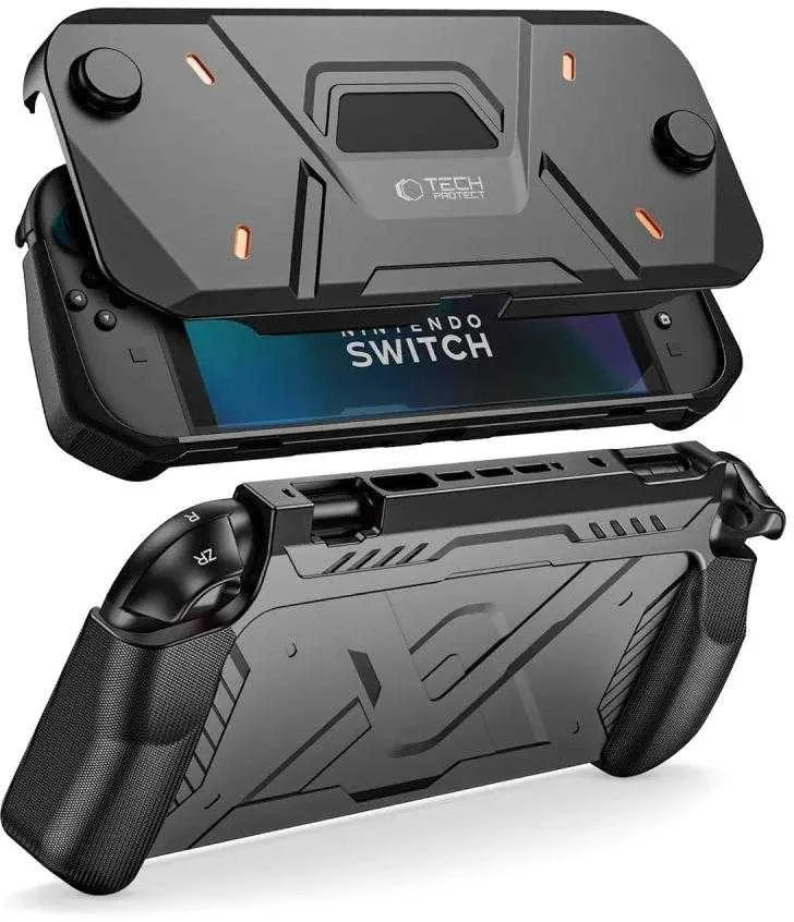 „Tech-Protect Carbonox“ dėklas, skirtas „Nintendo Switch 2“ – juodas