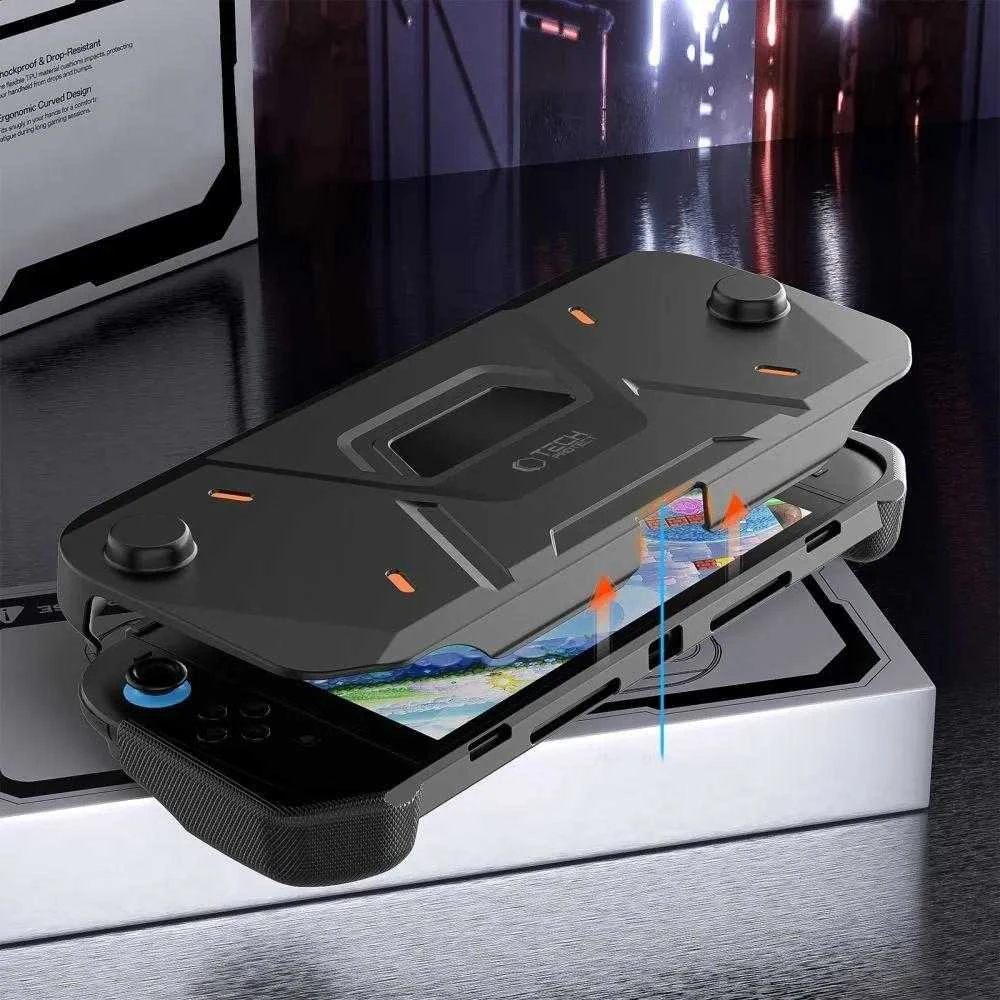 „Tech-Protect Carbonox“ dėklas, skirtas „Nintendo Switch 2“ – juodas