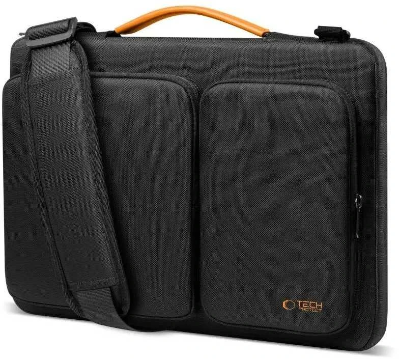 Tech-Protect Defender Bag for Nešiojamas kompiuteris 13-14 - Juodas and Oranžinis