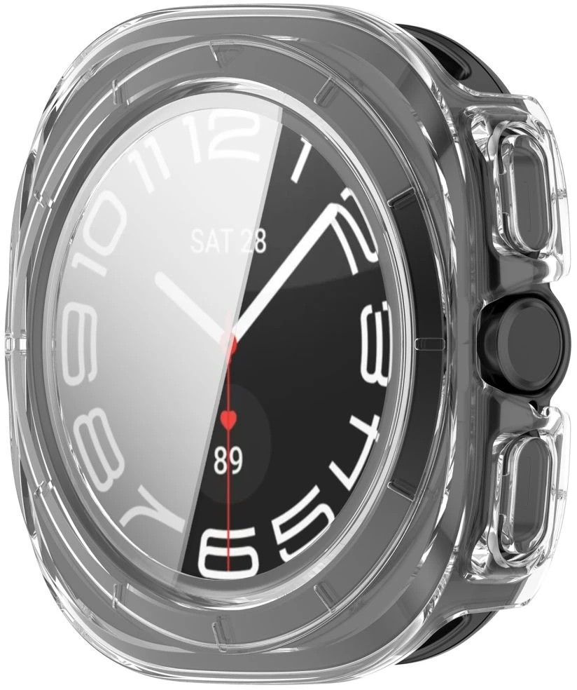 Tech-Protect DEFENSE 2-PACK SAMSUNG Samsung Galaxy WATCH ULTRA 2 2026 (47 MM) MATINĖ JUODA IR SKAIDRI