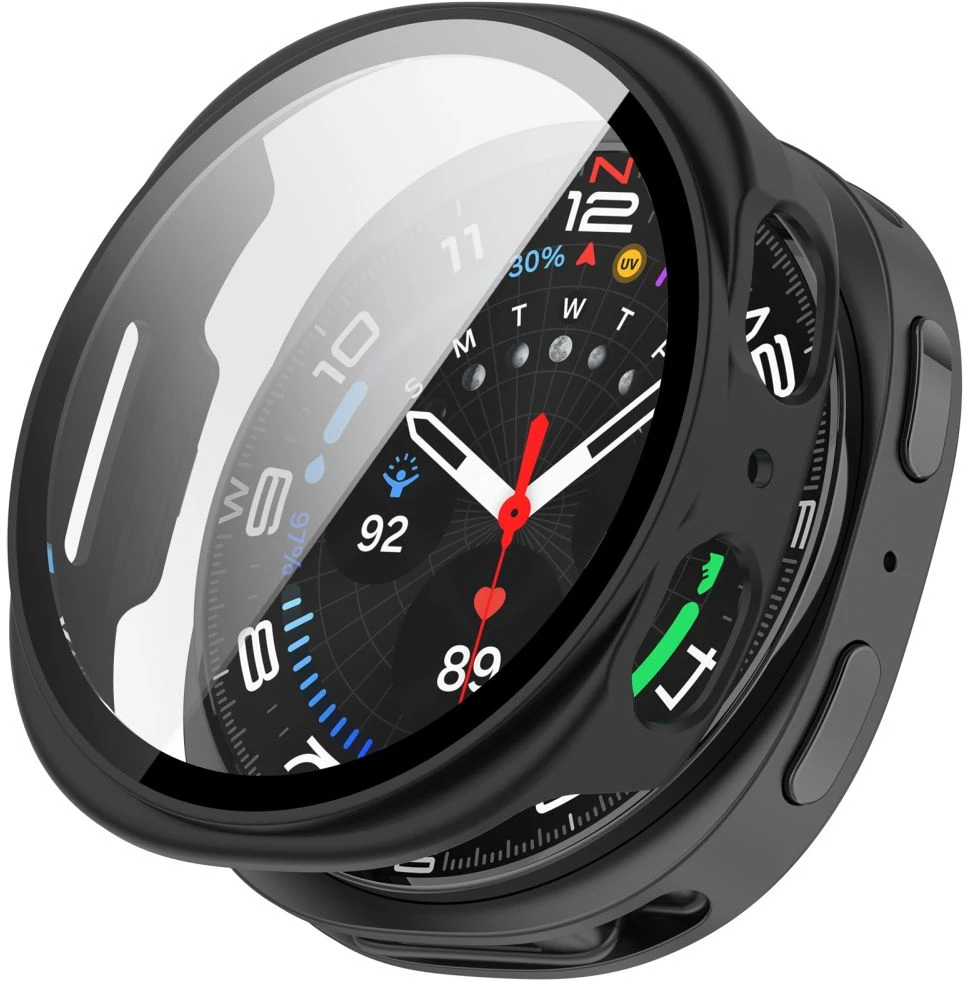 Tech-Protect DEFENSE 2-PACK SAMSUNG Samsung Galaxy WATCH 8 / 9 (40 MM) MATINIS Juodas IR SKAIDRUS