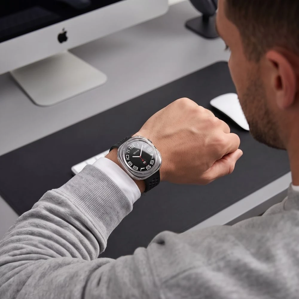 Tech-Protect DEFENSE 2-PACK SAMSUNG Samsung Galaxy WATCH ULTRA 2 2026 (47 MM) MATINĖ JUODA IR SKAIDRI