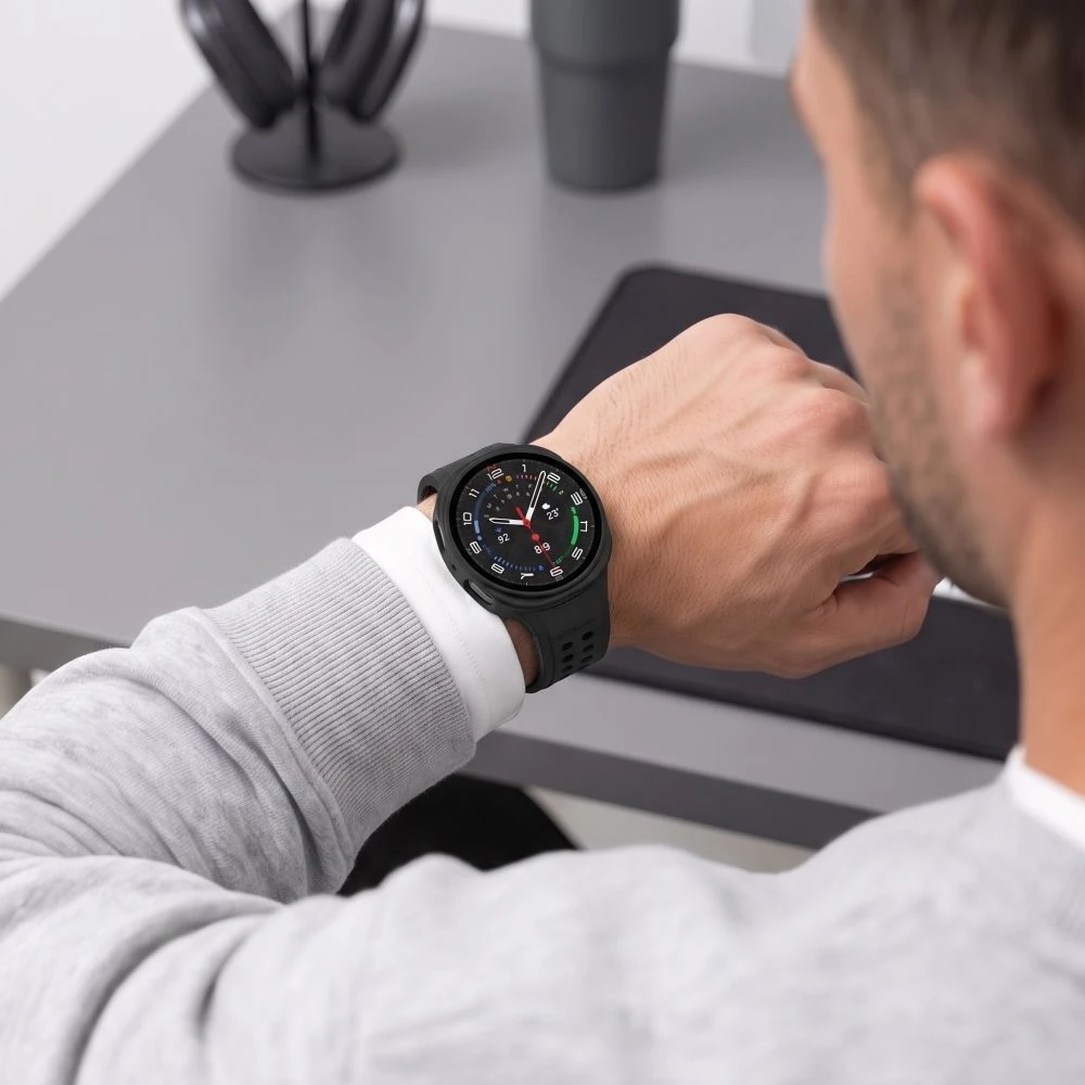 Tech-Protect DEFENSE 2-PACK SAMSUNG Samsung Galaxy WATCH 8 / 9 (40 MM) MATINIS Juodas IR SKAIDRUS