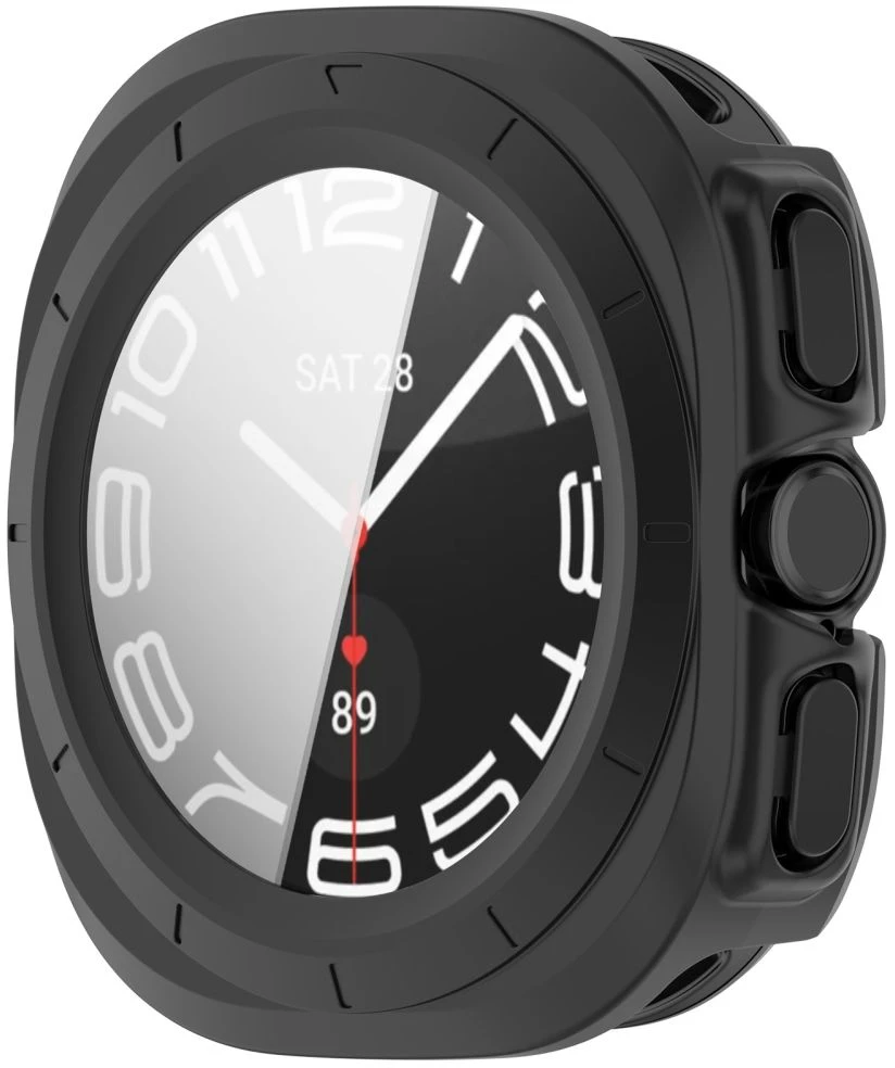 Tech-Protect DEFENSE 2-PACK SAMSUNG Samsung Galaxy WATCH ULTRA 2 2026 (47 MM) MATINĖ JUODA IR SKAIDRI