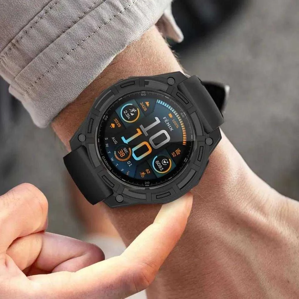 Tech-Protect Defense Air dėklas skirtas Garmin Fenix 8 51mm – juodos spalvos