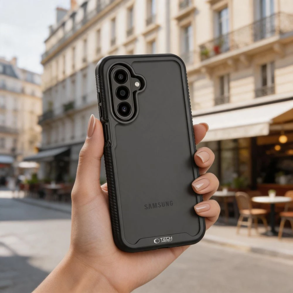 Dėklas Tech-Protect DEFENSE GALAXY A36 / A56 / A27 / A37 5G MATINIS Juodas