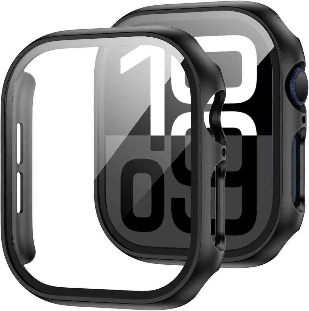 Tech-Protect Defense360 Apsauginis stiklas Apple Watch 10 (46mm) – juodos spalvos