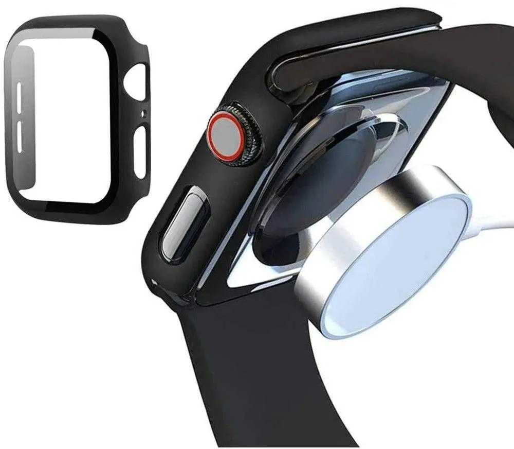 Tech Protect Išmaniojo laikrodžio Apple Watch 7 ekrano rėmelis, Juodos spalvos, 45mm