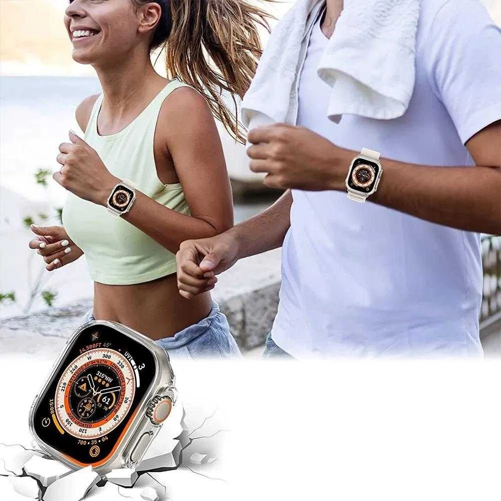 Tech Protect išmaniojo laikrodžio „Apple“ apsauga DEFENSE360 ULTRA (49 MM), Skaidrios spalvos