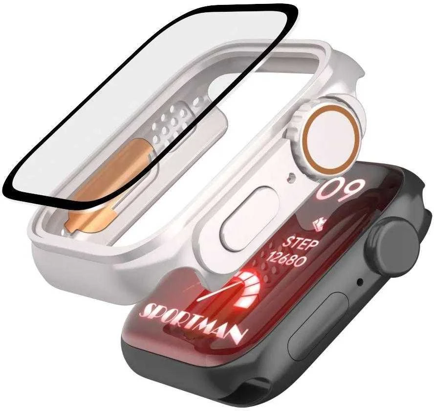 Tech-Protect Defense360 dėklas Apple Watch 4 / 5 / 6 / SE (44mm) – juodos ir oranžinės spalvos