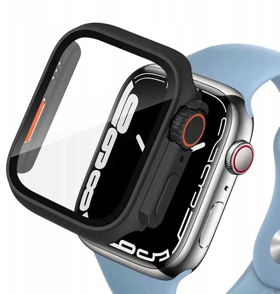 Tech-Protect Defense360 dėklas Apple Watch 4 / 5 / 6 / SE (44mm) – juodos ir oranžinės spalvos