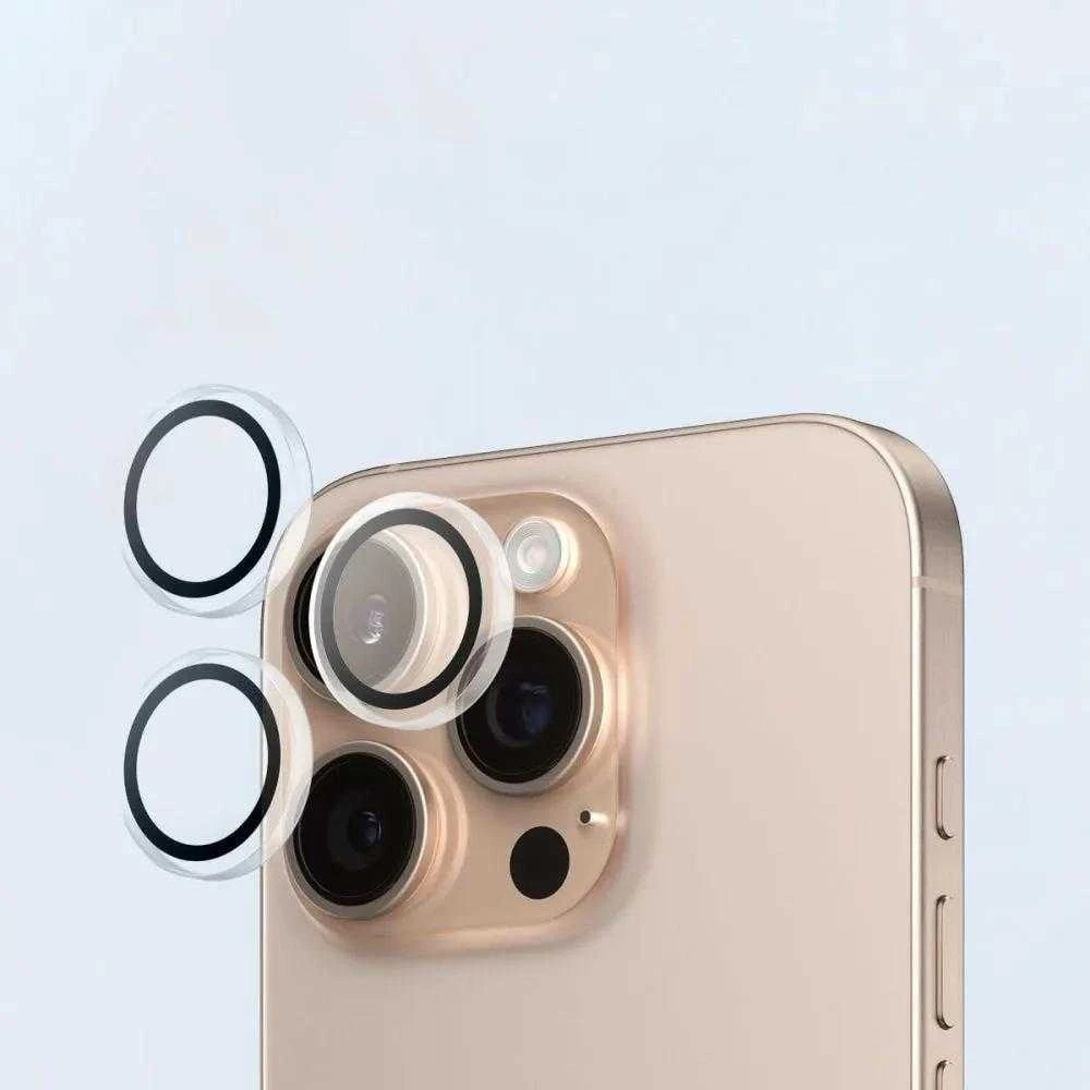 „Tech-Protect Easy Set+“ 3 grūdinto stiklo pakuotė, skirta „iPhone 16 Pro“ / „17 Pro“ – skaidri