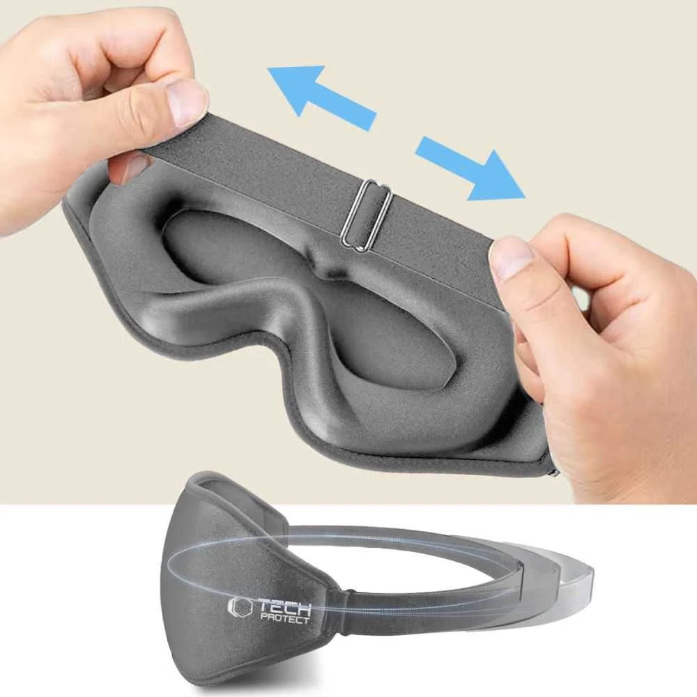 TECH-PROTECT EYESHADE SLEEP MASK Pilkas