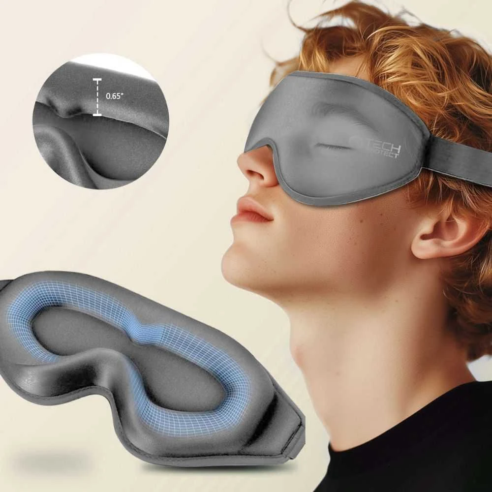 TECH-PROTECT EYESHADE SLEEP MASK Pilkas