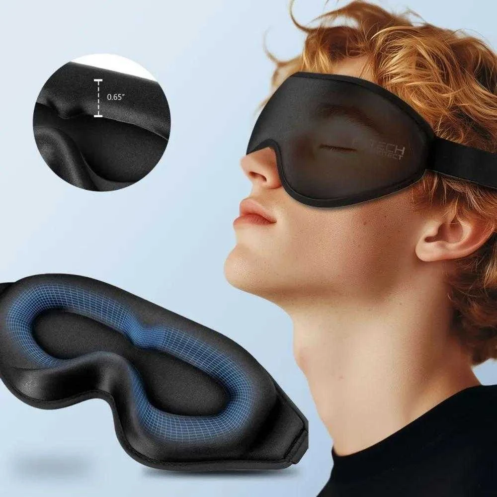 Tech-Protect EyeShade miego akiniai juodos spalvos