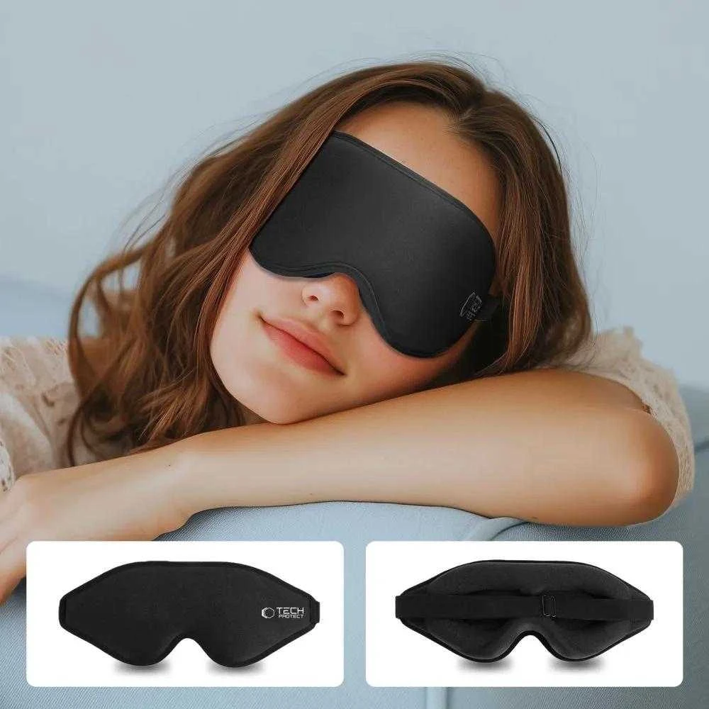 Tech-Protect EyeShade miego akiniai juodos spalvos