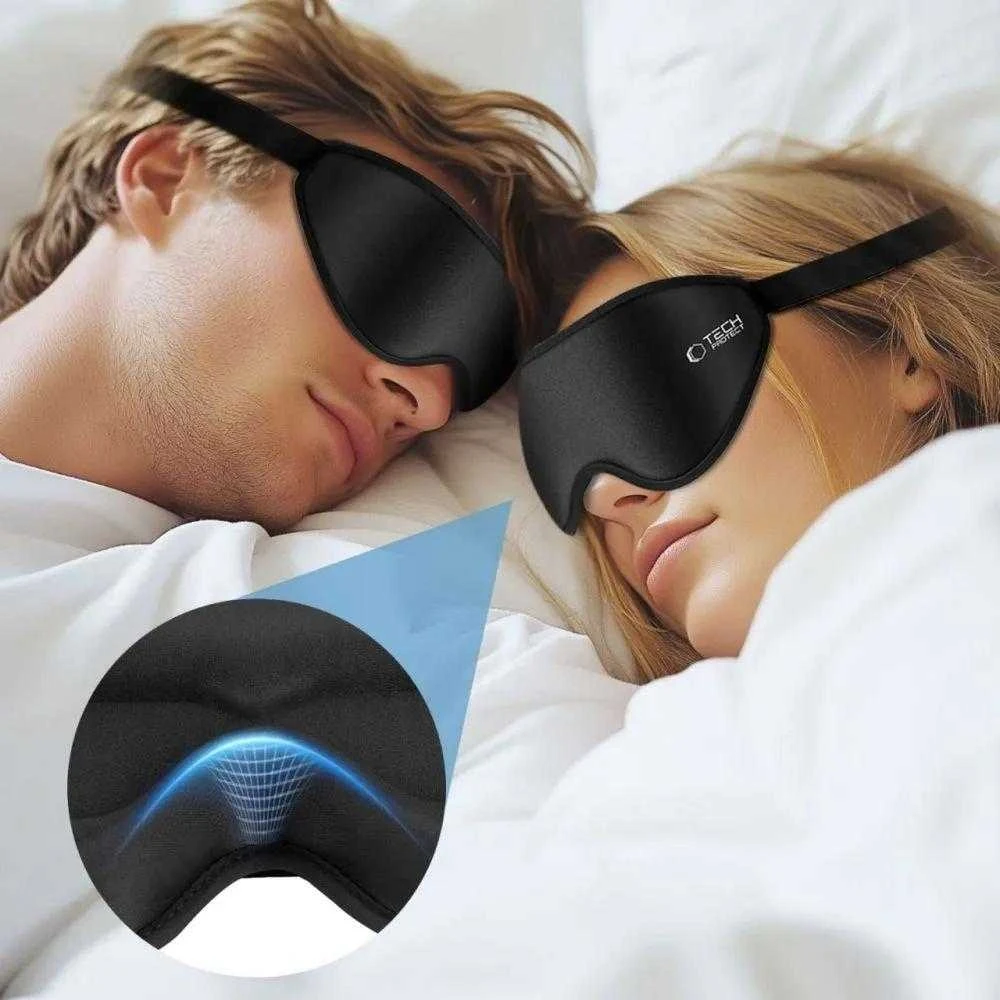 Tech-Protect EyeShade miego akiniai juodos spalvos