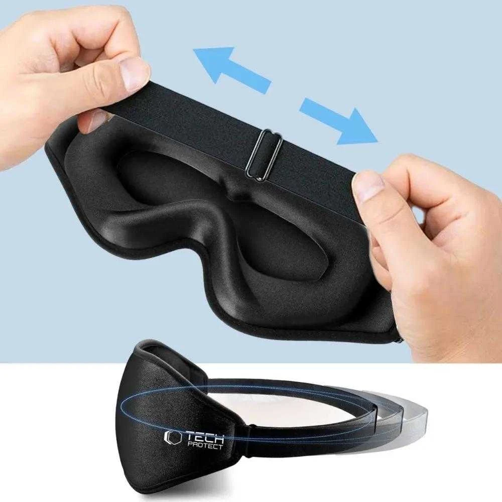 Tech-Protect EyeShade miego akiniai juodos spalvos