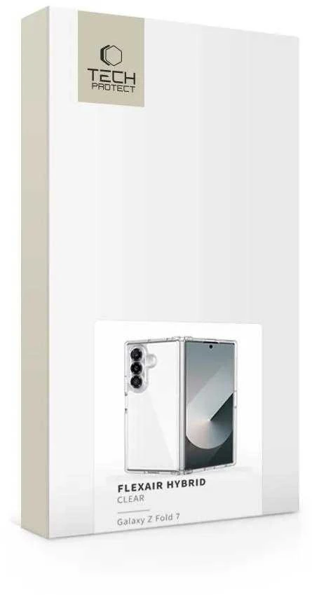 Tech-Protect FlexAir Hybrid dėklas skirtas Samsung Galaxy Z Fold 7 – skaidrus
