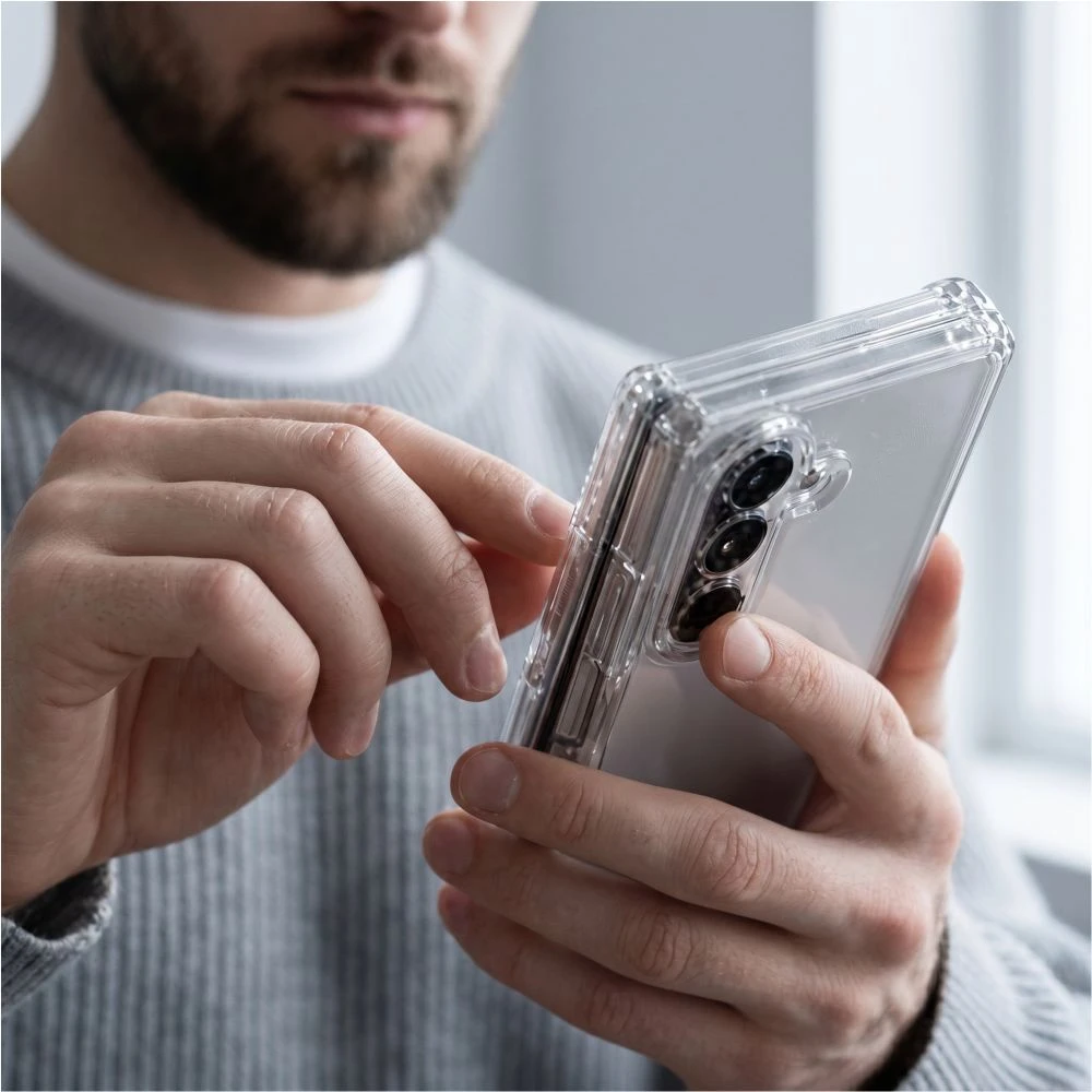 TECH-PROTECT FLEXAIR HYBRID GALAXY Z FOLD 8 ULTRA SKAIDRUS DĖKLAS