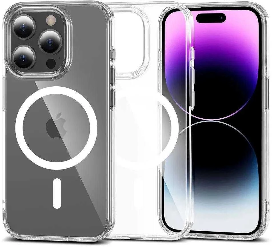 Tech-Protect FlexAir Hybrid MagSafe Apple iPhone 15 Pro Max – dėklas telefonui skaidrus