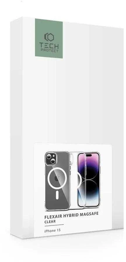 Tech-Protect FlexAir Hybrid MagSafe Apple iPhone 15 – dėklas telefonui skaidrus
