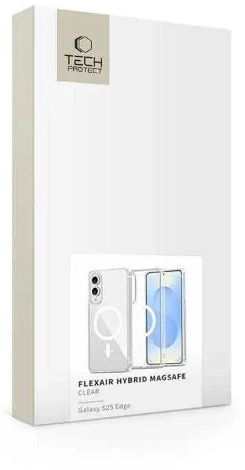Dėklas Tech Protect „TechProtect Flexair Hybrid Magsafe Galaxy S25 Edge“ skaidrus