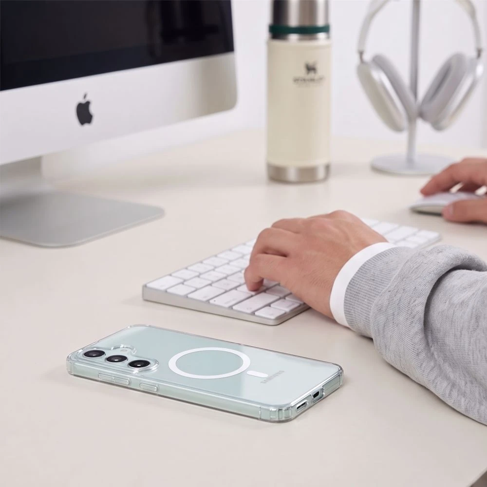 Tech-Protect FLEXAIR HYBRID MagSafe Galaxy S26 FE SKAIDRUS DĖKLAS