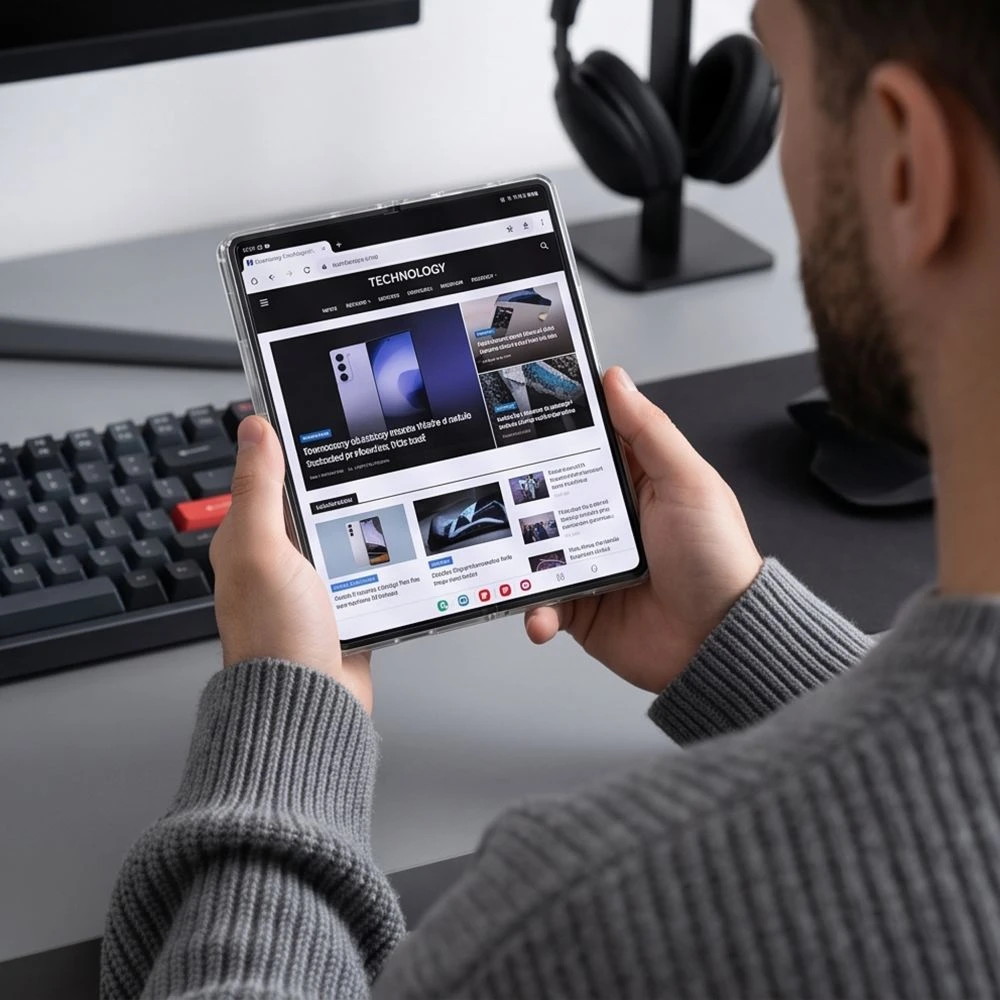 TECH-PROTECT FLEXAIR HYBRID MAGSAFE GALAXY Z FOLD 8 SKAIDRUS DĖKLAS