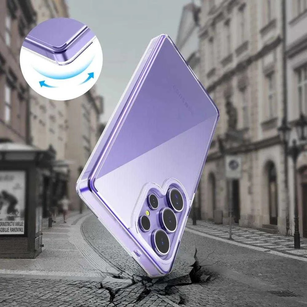 Dėklas Tech-Protect Flexair Hybrid do Galaxy S25 Ultra permatomos