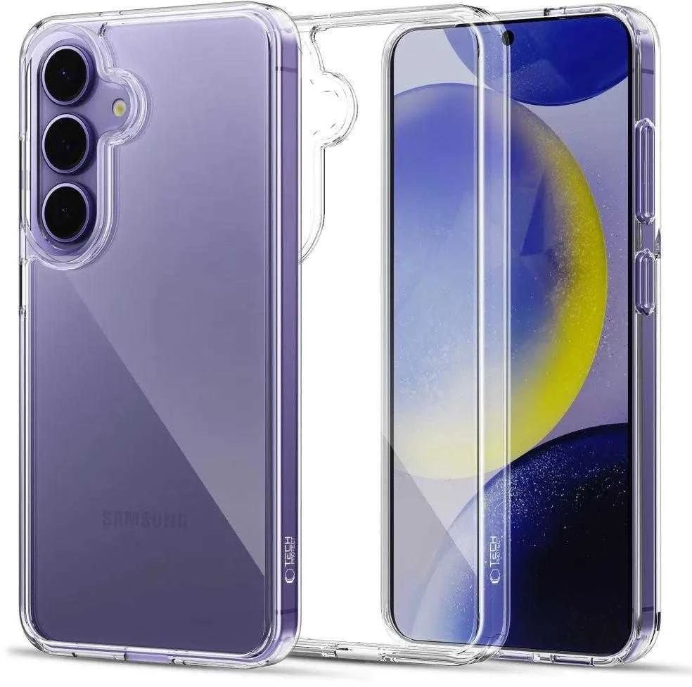 Dėklas Tech-Protect Flexair Hybrid do Galaxy S25 permatomos