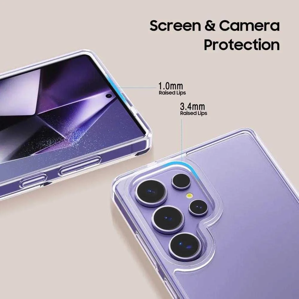 Dėklas Tech-Protect Flexair Hybrid do Galaxy S25 Ultra permatomos