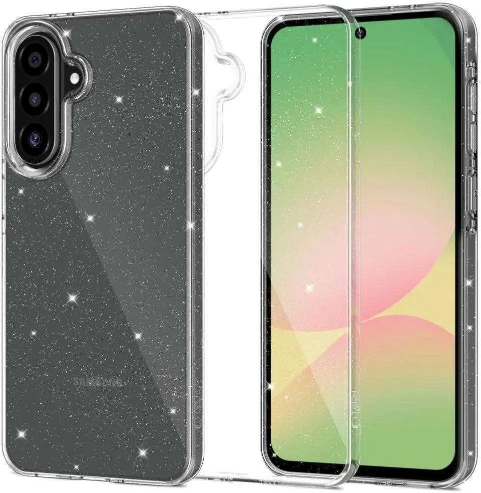 Tech-Protect FlexAir Samsung Galaxy A56 5G – dėklas telefonui skaidrus Glitter