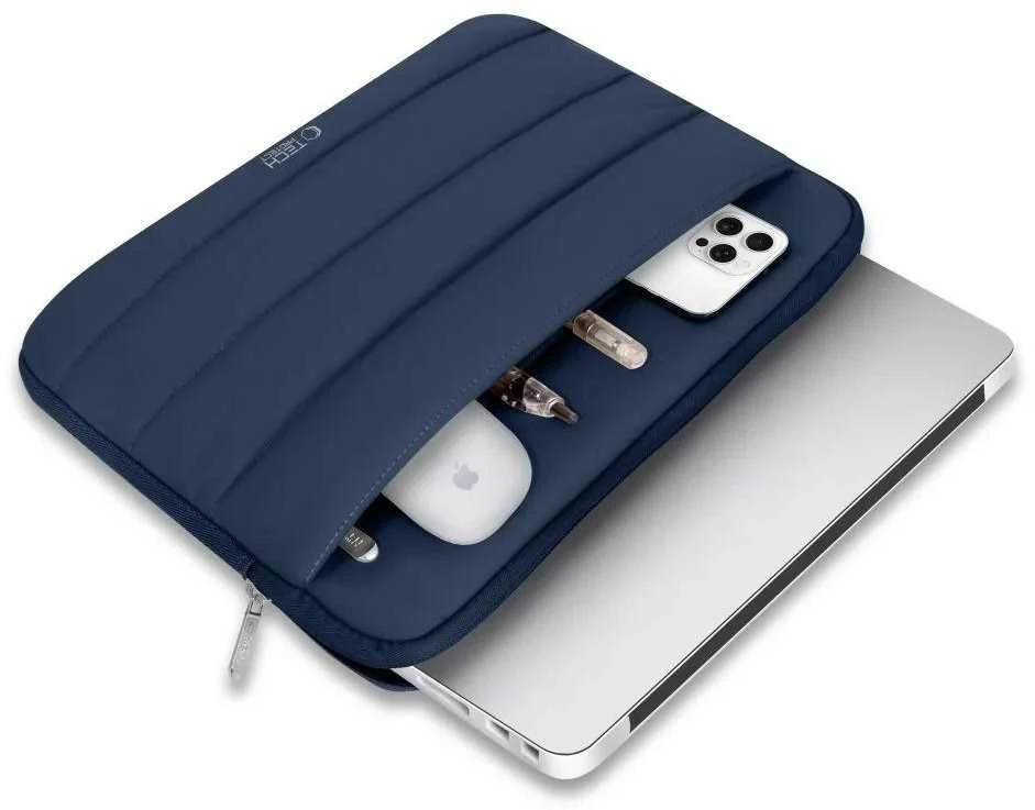 Tech Protect Tech-Protett Fluffy Nešiojamas kompiuteris Bag 15-16 - Navy Mėlyna