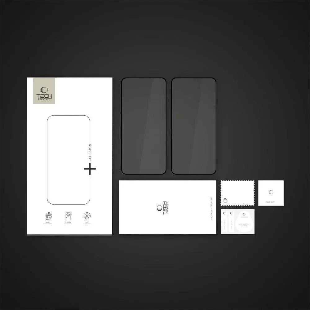 Tech-Protect Glass Fit+ 2-pack apsauginis stiklas skirta Samsung Galaxy S25 Edge – skaidrus